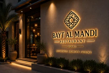 Signage for restaurant