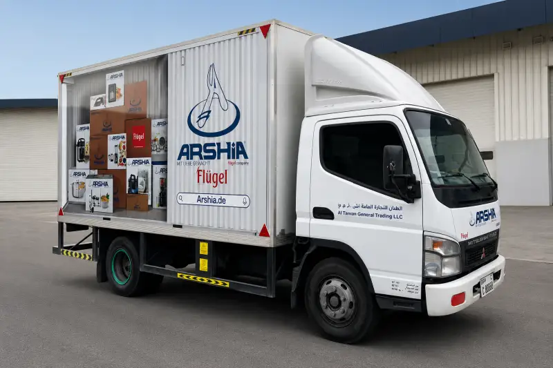 Truck branding services in Dubai